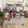 New 3D Print Dirt Bike Beding Set For Bedrom Soft Modern Bedspreads Comefortable Children Kids Soft Duvet Cover Comfortable Quilt Cover And Pilowcase