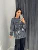 Retro Washed Black Mickey Mouse Crewneck Sweatshirt - Cute, Loose, Trendy Autumn/Winter Top