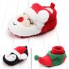 Christmas Gift Kids Baby Girl Boy Toddler Warm Slippers 3d Reindeer Santa Claus Shoes