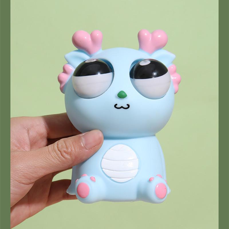 Creative Explosive Eye Dragon Dinosaur Decompression Toy Squeezing Joy Squeezing Staring Eye Funny Release Animal Sensory Toys