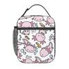Swimmy Axolotls Insulated Lunch Bag for Women Kids Portable Food Boxes Thermal Lunch Box Tote