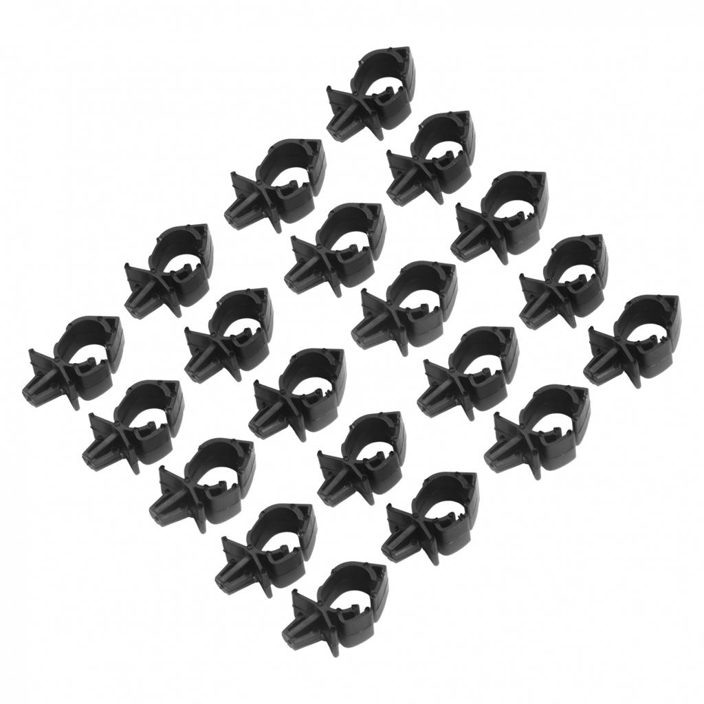 0.43inch 20x Car Harness Automatic Route Clamp Bellows Buckle