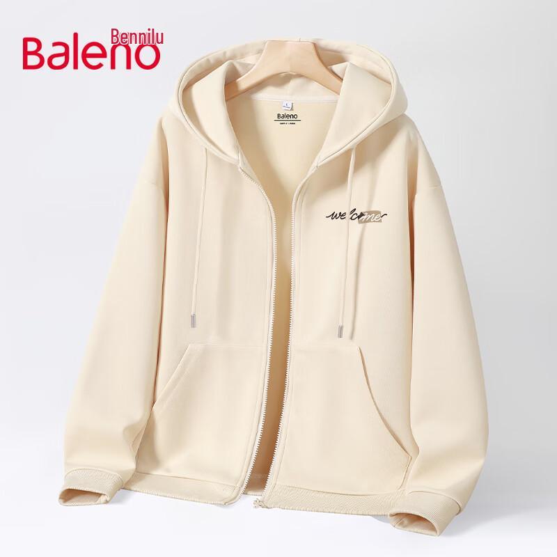 Baleno Men's 2025 Spring Hooded Zipper Sweatshirt Jacket