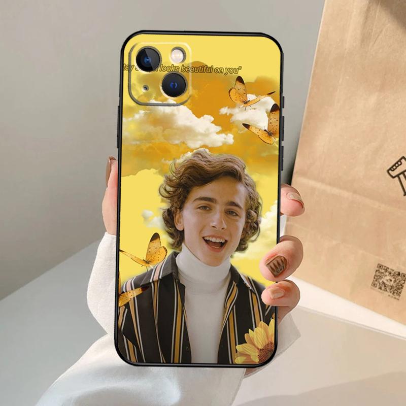 

Timothee Chalamet Actor Phone Case For iPhone 17 Air 16 15 14 11 12 13 Pro Max 12 13 mini 15 16 Plus 16e Cover Coque iPhone 15