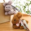 Bags Accessories Plush Bunny Keychain Mini Bunny Keychain Gifts Lying-down Bunny Doll