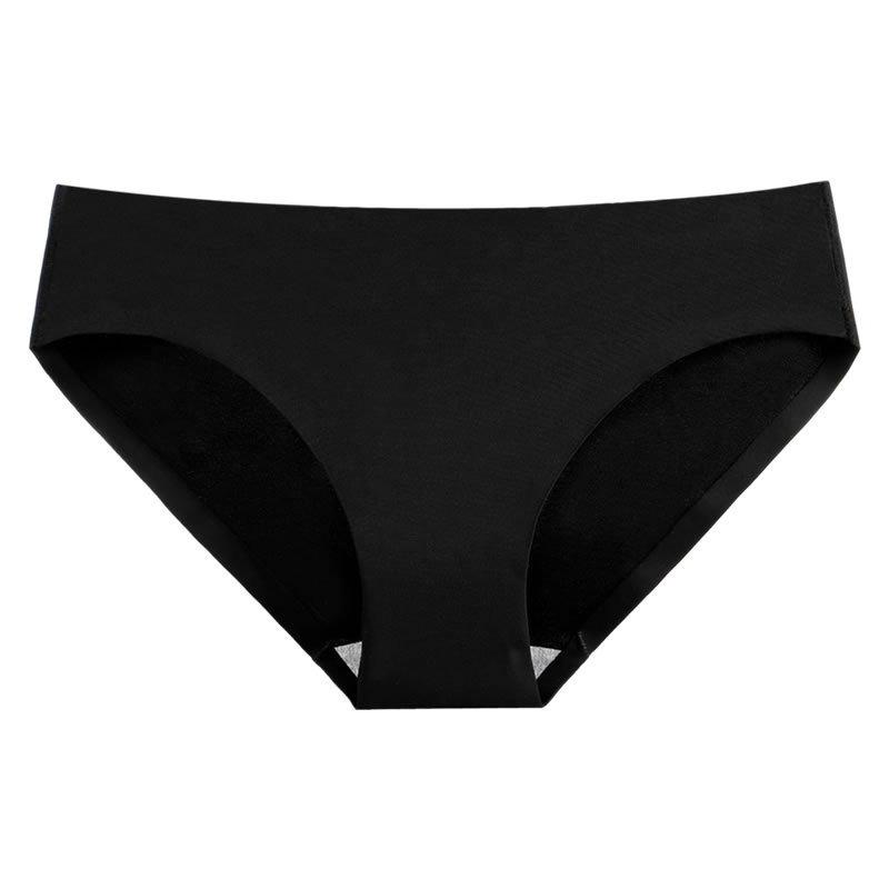 Seamless Panties Quick Drying Simple Girls Underwear Ice Silk Breathable Hip Lift Pants Plus Size Women's Low-rise Briefs