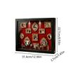 DIY Mini Museum Silhouette Box Spotlight Shadow Boxes Photo Frame With 11 Photo Frames And 8 Dolls For Anniversaries, Weddings