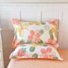 100% Cotton Pillowcase Customizable Flowers Cartoon Design Bedding Pillowcase Adult Bedroom Home Decor Custom Size Cushion Cover