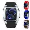 Cool Rubber Band RPM Speedometer Car Turbo Style Digital LED Wrist Watch Gift