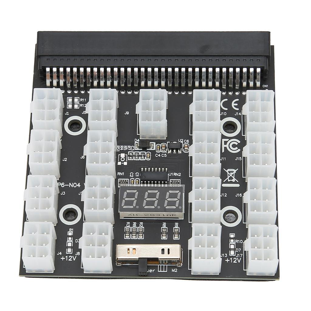 Power Supply Board Adapter 17 Position Distribution Converter Breakout PCB Module 12VBlack