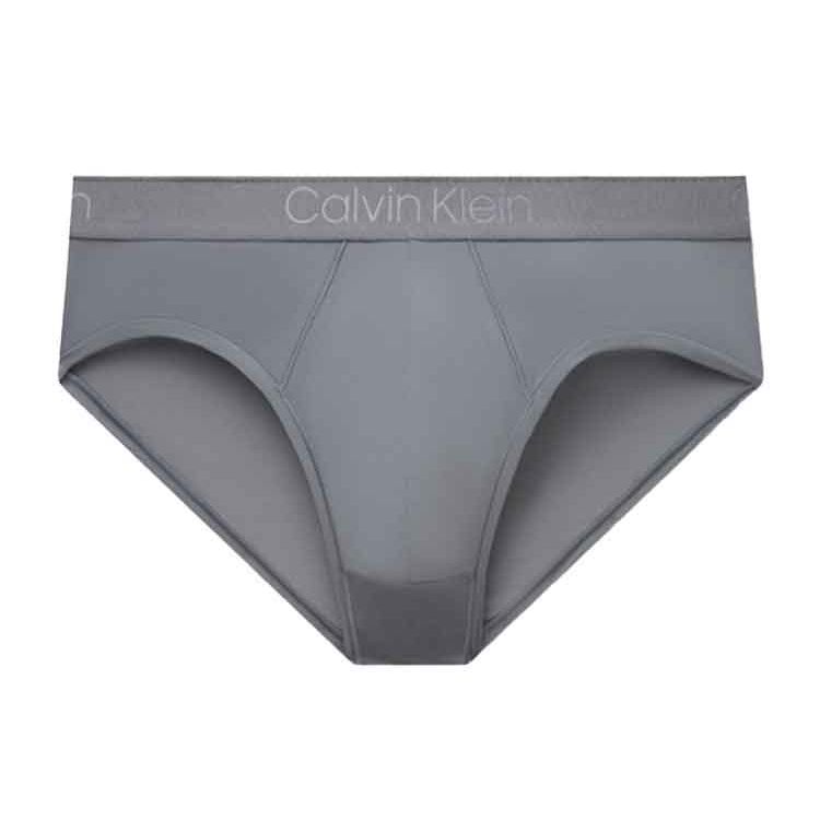 Calvin Klein Matte Solid Color Letter Waistband Lightweight Fitted Briefs Men Underwear Gray NB2906-5GS