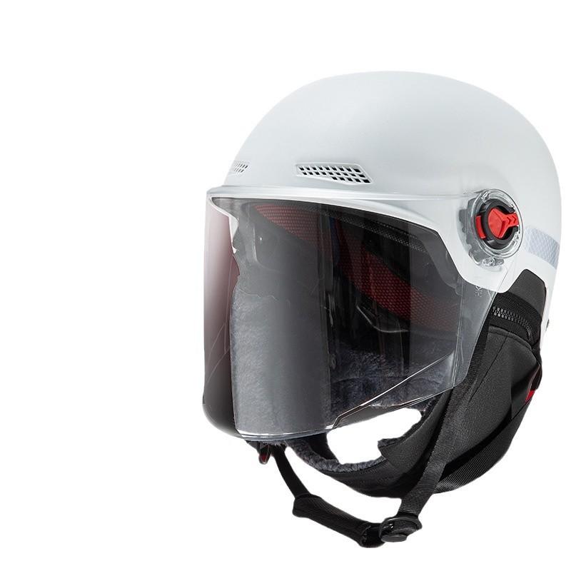 Electric Vehicle Helmet Original Battery Motorcycle Winter Riding Cold Protection Ear Protection Thermal Helmet