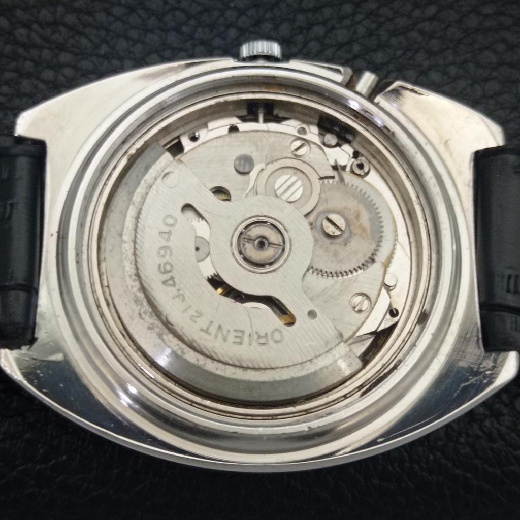 AUTOMATIC VINTAGE ORIENT CRYSTAL 46941 JAPAN MENS ORIGINAL DIAL WATCH a703456-1 R213c-a703456