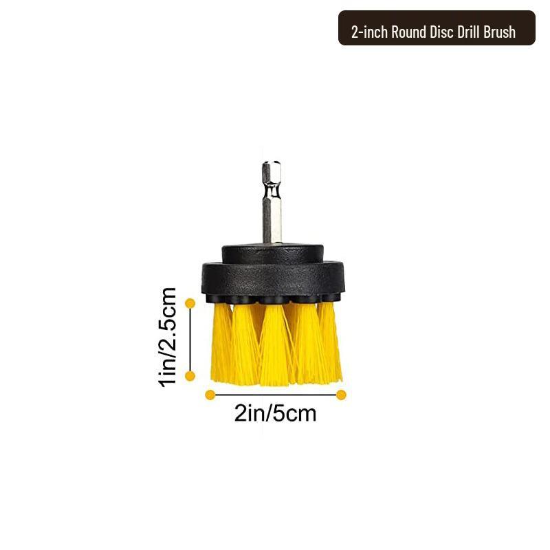 

Многофункциональная электрическая щетка для чистки для кухни, ванной комнаты и ковра - Совместима с насадкой для дрели Black