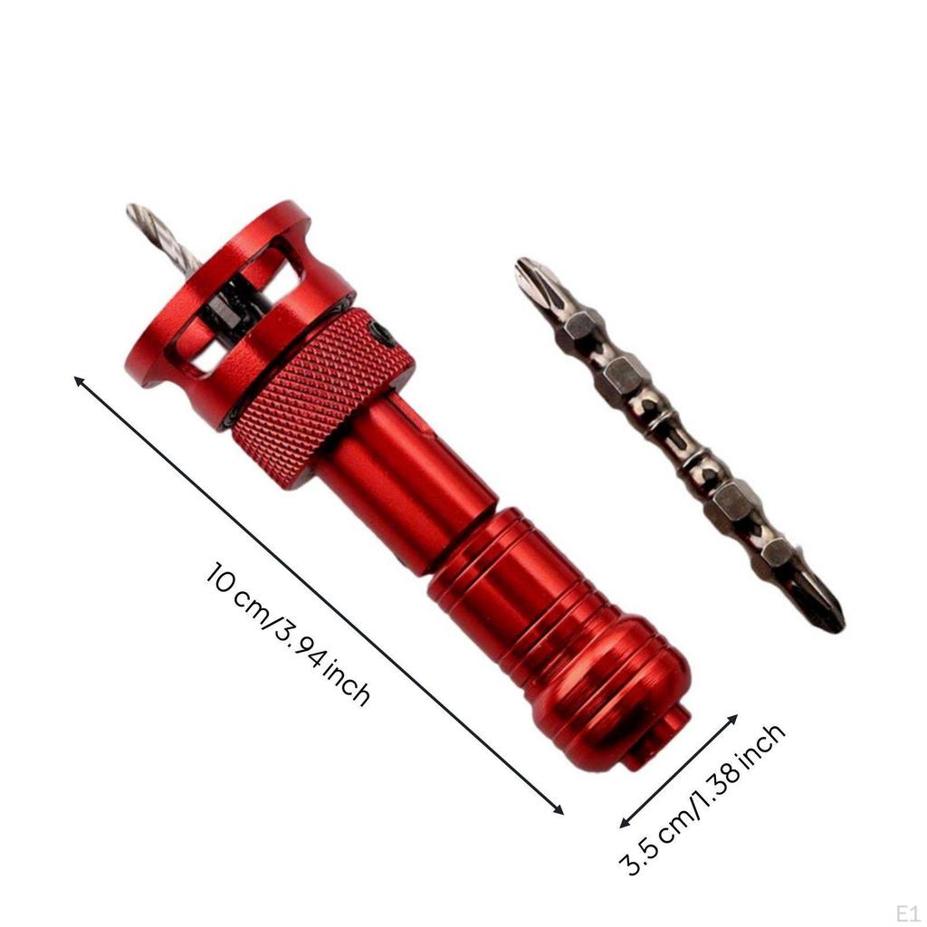 Counterbore Drill 2 in 1 tool1 Wood Bit Screw Installation Adjustable Depth Stop Set Red