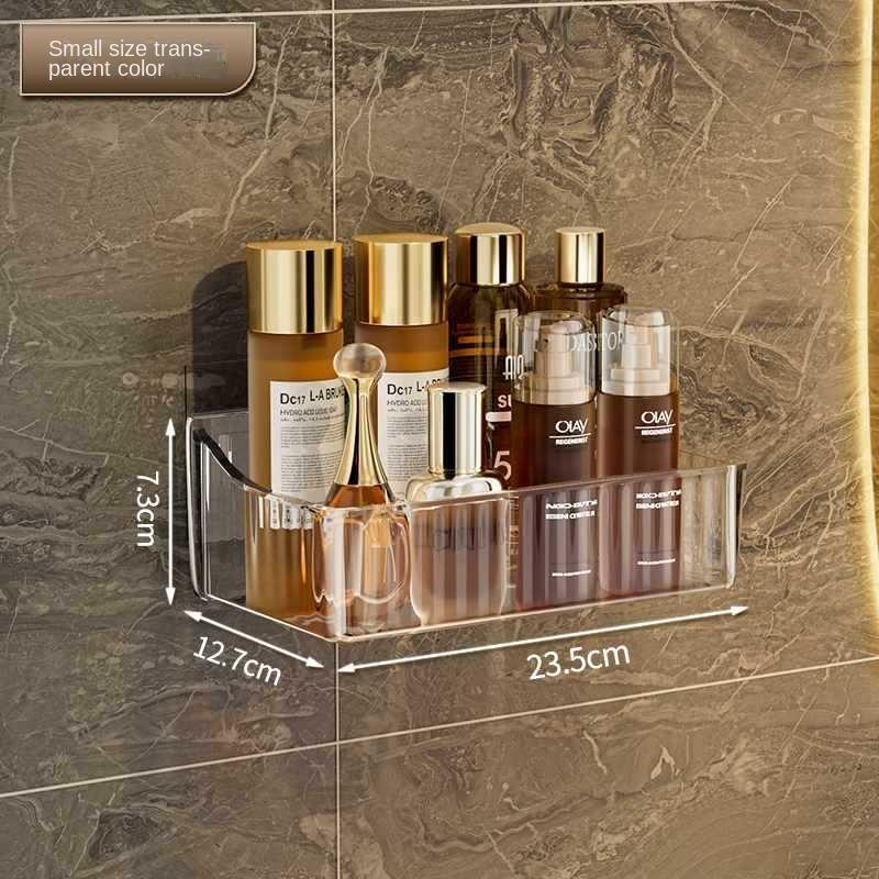Cosmetics Storage Rack Punched Bathroom Storage Rack Wall-mounted Toilet-free Storage Box In Front of The Sink