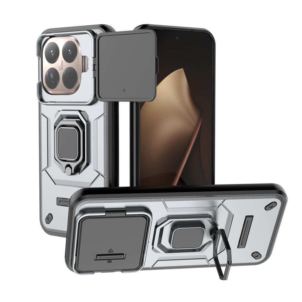 Shockproof Armor Case for Xiaomi 15T 15T Pro 5G Magnetic Ring Holder Slide Lens Protector Cover For Xiaomi Mi 15T