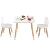 Kids Table and 2 Chairs Set, Toddler Table and Chair Set, Children Multi-Activity Table for Art, Craft, Reading, Learning