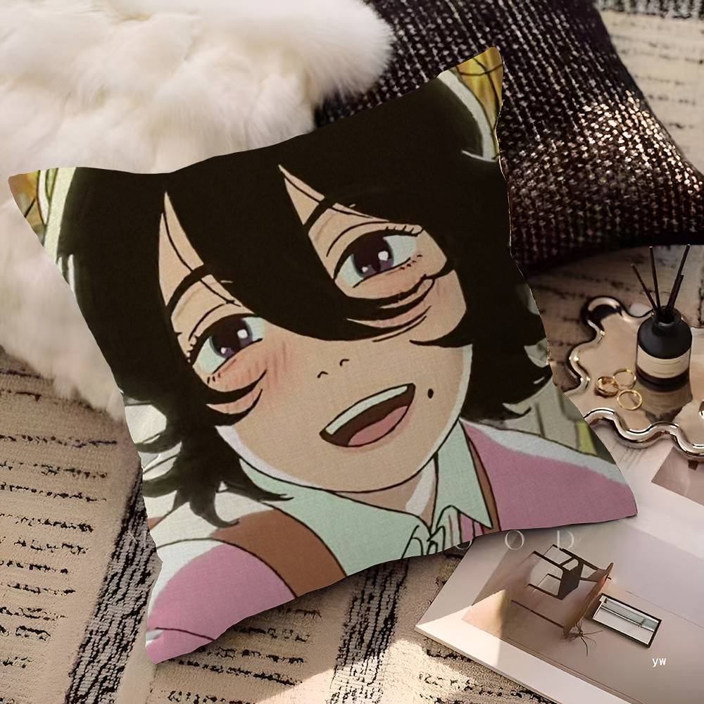 Anime Look Back Cushion Cover Car Throw Pillow Case For Sofa Car Christmas Gift 40x40cm 45x45cm