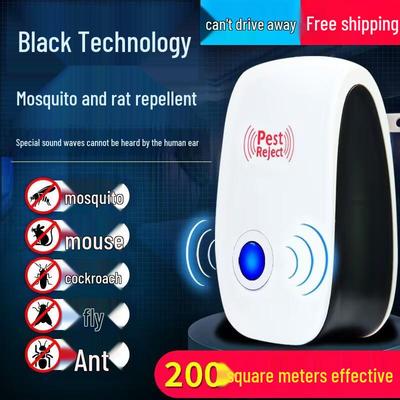 Dispositivo Europeo Ultrasónico para el Control de Plagas con Luz Nocturna