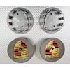 4pcs Porsche Wheel Centre Caps - 76mm - Grey