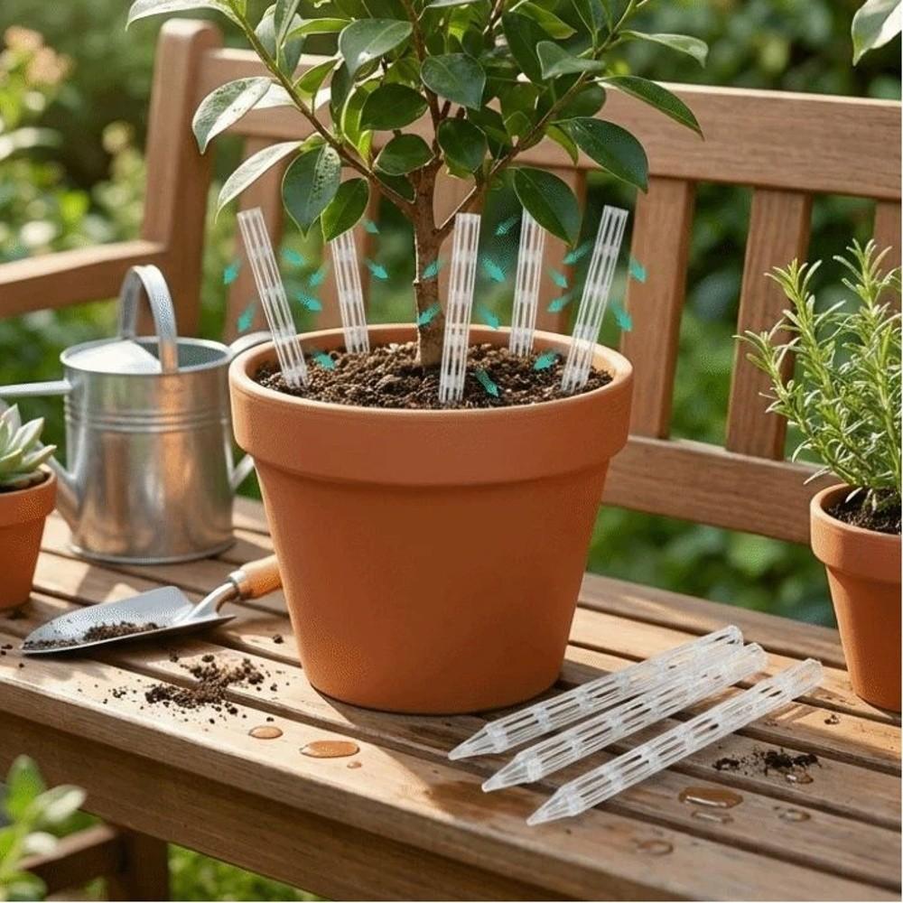 10PCS Transparent Plant Drainage Pipes Plastic Breathable Plant Aeration Tubes Prevent Root Rot Improve Drainage