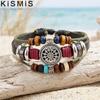 Pulsera de Muñeca Tejida a Mano Multicapa con Abalorios Bohemia para Mujer, Pulsera con Dijes, Joyería de Moda
