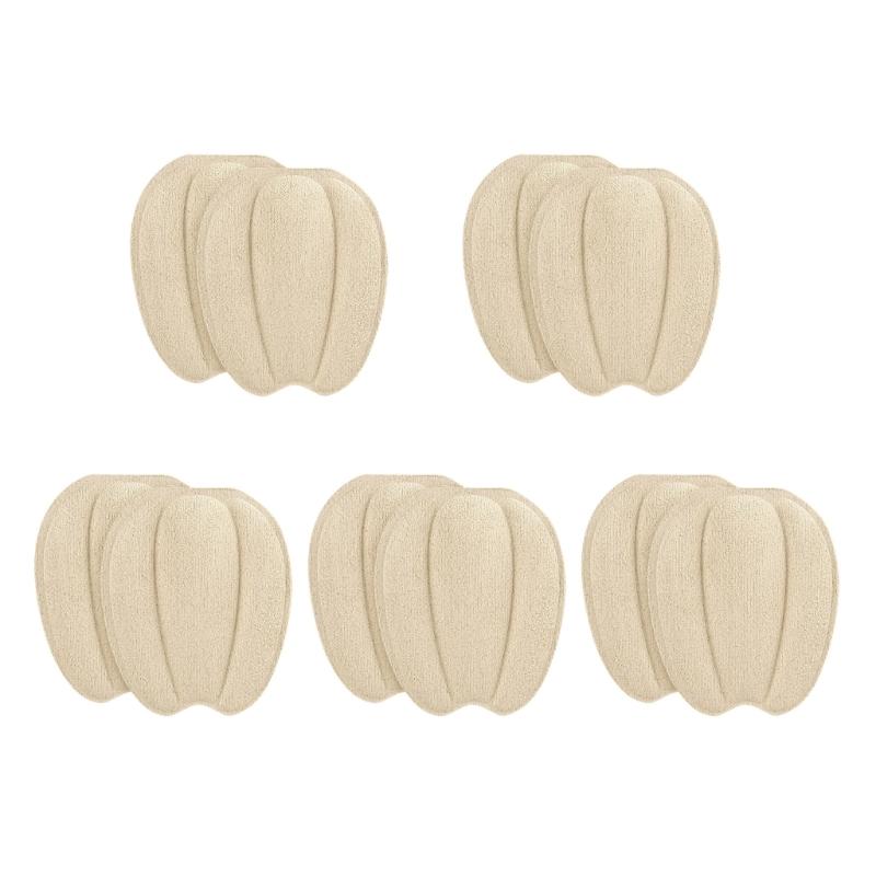 10Pcs Soft Sponge Adhesive Shoe Inserts Anti Slip High Cushion Forefoot Pad for Sneakers High Heel and Leather Shoe