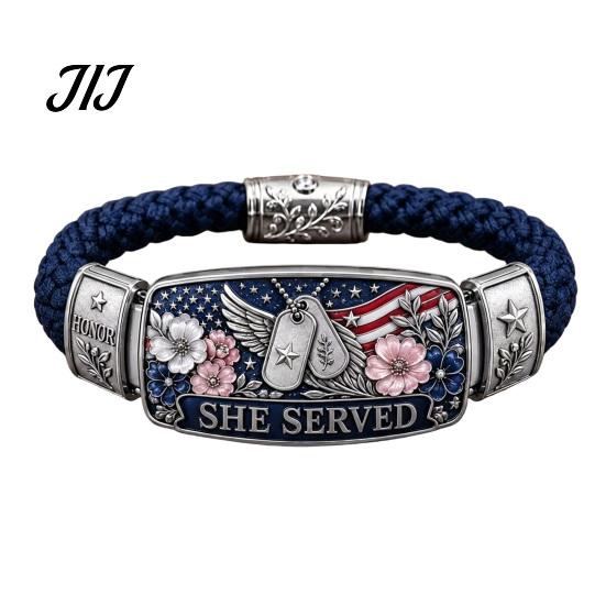 Leichtes Blumen-Armband Walk in Faith Geflochtenes Armband für Damen, Friedensvogel Geschenk Ehefrau Mutter Emaille-Armband, Inspirierendes Christliches Religiöses