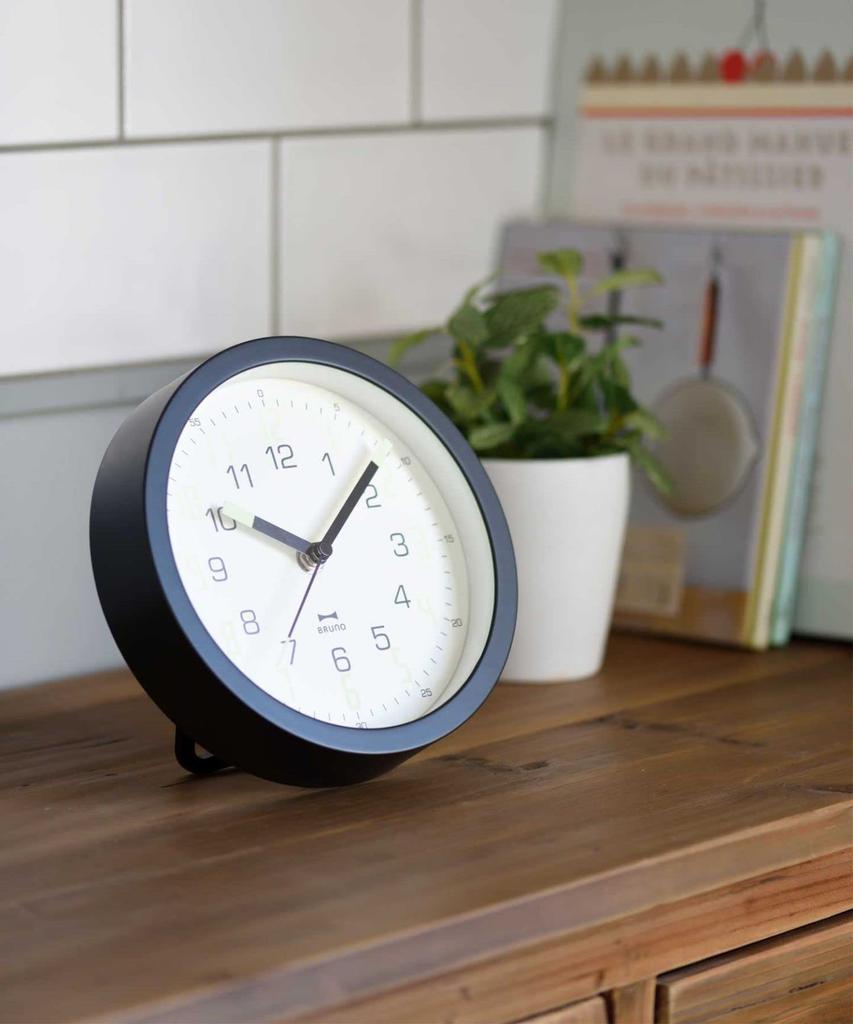 BRUNO Luminous 7-Segment Clock, Dark Gray, No Size, BCW045-DGY