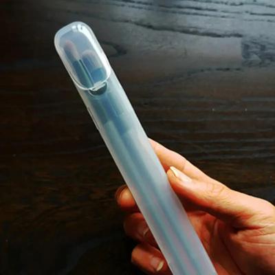 Portable Makeup Brush Storage Box Eyebrow Pencil Tableware Chopsticks Transparent With Cover Organizer Case Beauty Tool