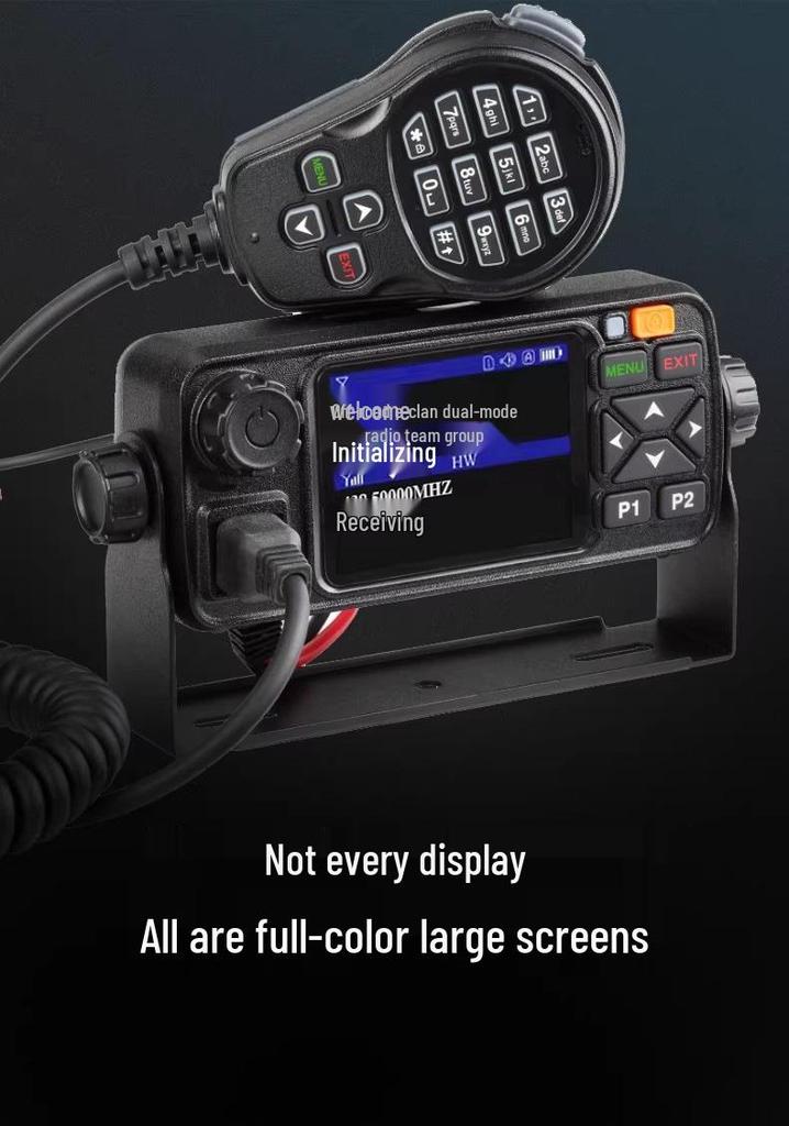 C01 Vehicle Walkie-talkie - 4G SIM, Dual-mode, All-network, 5000 km Range for Outdoor Self-driving Tours.