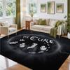 The Cure Design Crystal Velvet Rug Soft Decorative Mat for Bedroom Entrance