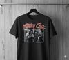 Motley Crue Foto Grafik T-Shirt Schwarz 80er Jahre Hair Metal Band Shirt - T486