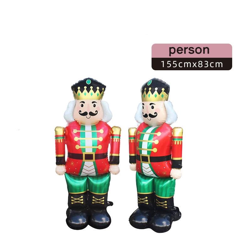 New Christmas themed party balloons standing snowmen Christmas trees aluminum film balloons, Happy New Year party decorations