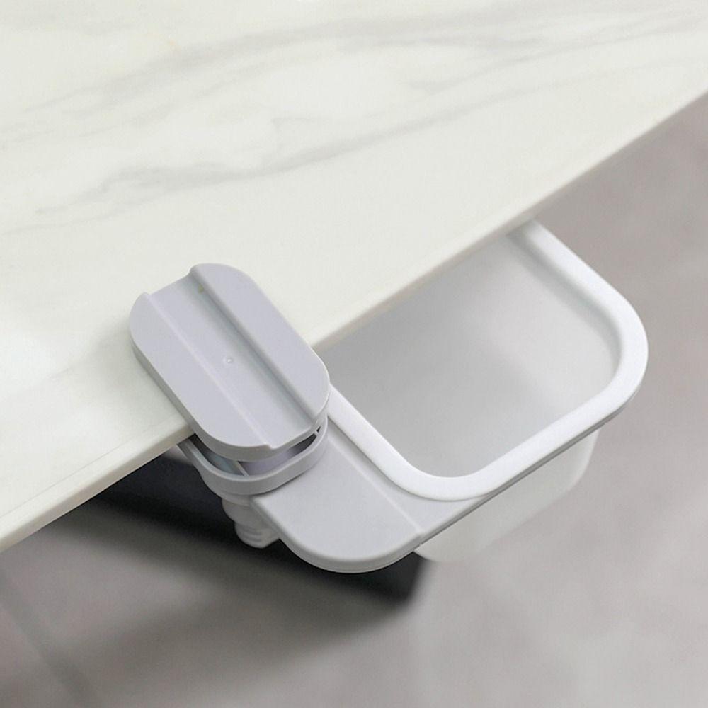 Nordic Style Under Table Multifunctional Rotatable Hidden Trash Can Dustbin Trash Tray Waste Bin