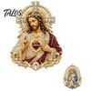 Souvenir Pin Sacred Heart of Jesus Brooch, Confirmation Christian Faith Accessory with Enamel Decoration Pin, Catholic Lapel Inspirational Gift