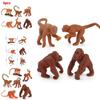 Animal Figure Miniature Monkey Sculpture For Home Decor And Educational Use