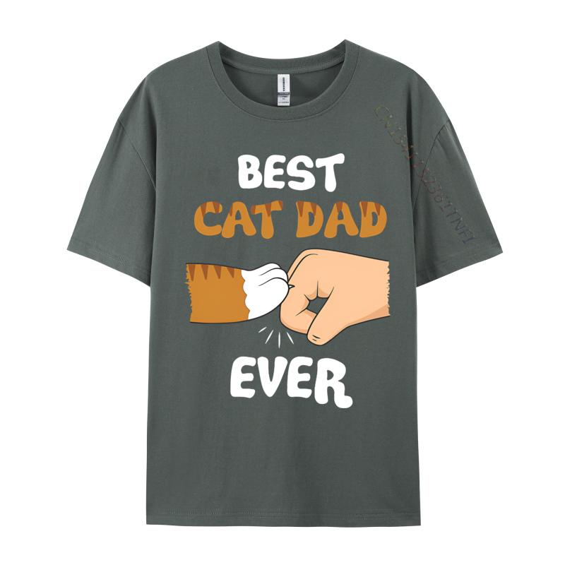 T-Shirt für Männer Bester Katzenpapa aller Zeiten Vatertag T-Shirts Baumwolle Oberteile T-Shirts Rundhals Herrenbekleidung Übergröße