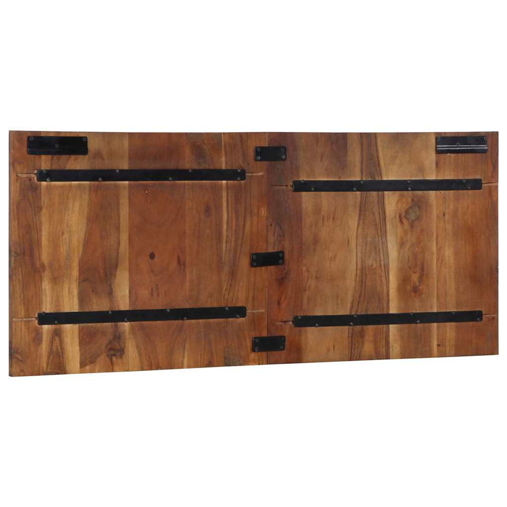 Headboard Multicolored 120 cm Solid Reclaimed Wood