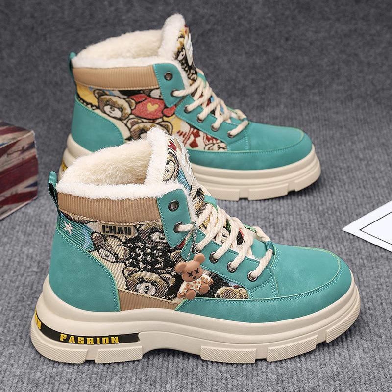 Martin boots winter new high-top casual British wind locomotive mid-top men's boots