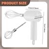 Hand Mixer Rechargable Kitchen Gadgets Cordless for Beating Whisking Light Green