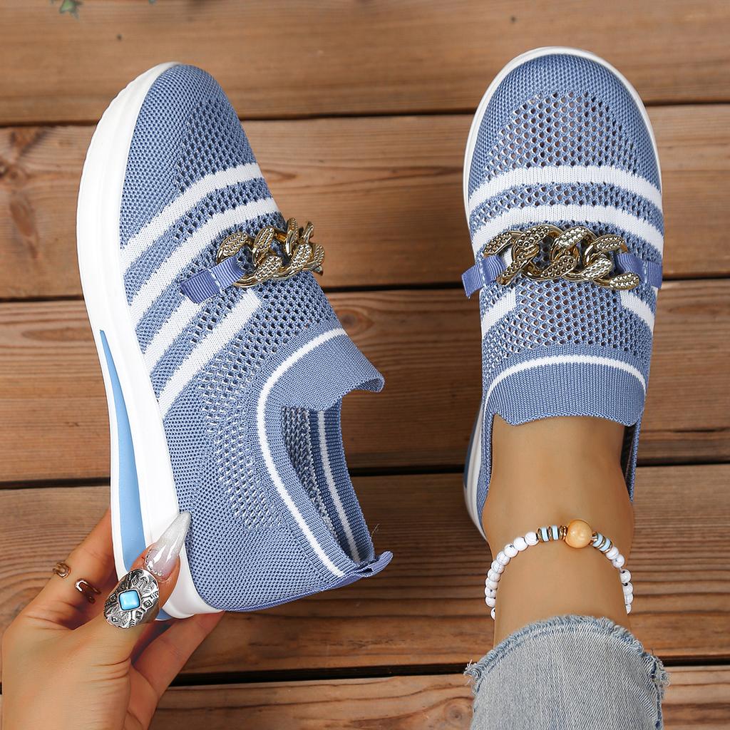 Mode Damen Sneaker Mesh Atmungsaktiv Slipper Flache Schuhe für Damen Lässige Walking Sneaker Damen Bequeme Vulkanisierte Schuhe Damen