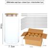 16oz Mason Jar with Bamboo Lid & Straw - 500ml Glass Beverage Cup