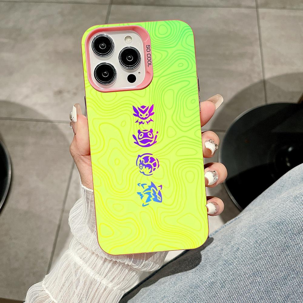 

Valo Gekko Phone Case for iPhone 17 16 15 14 13 12 11 X XR XS Air Pro Max Plus Pink Colorful Silver Cover iPhone 16 Plus