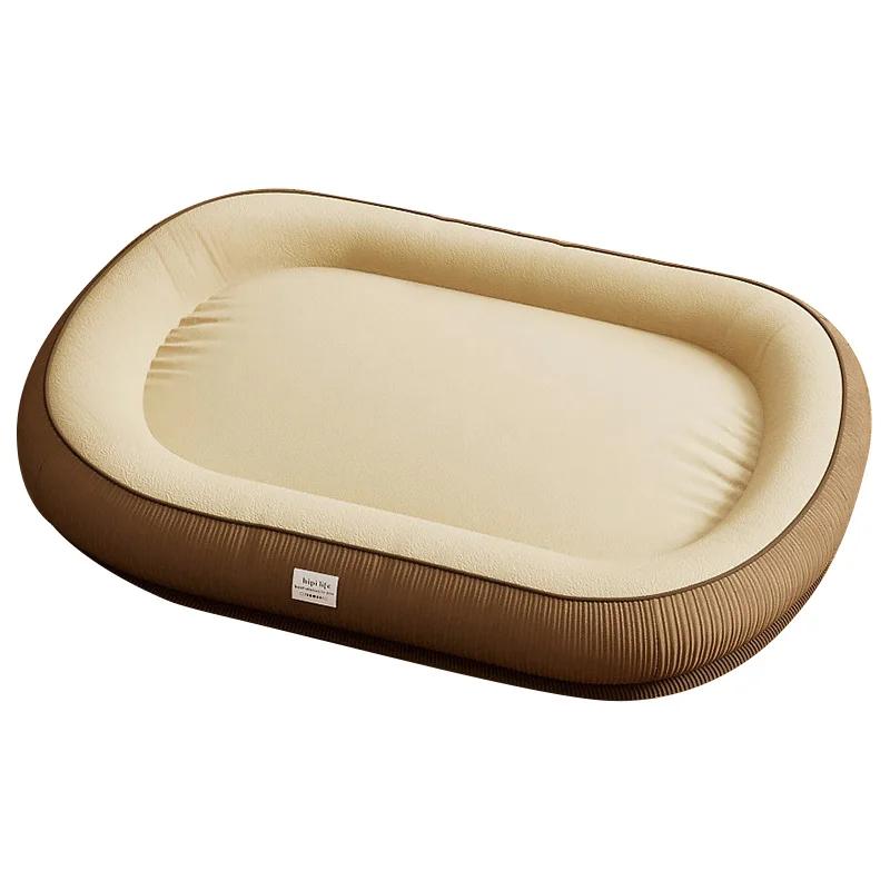 Cama para cachorro, espuma de memória macia, tapete para dormir para animais de estimação, cães pequenos e médios, gatos, canil quente, removível, antiderrapante, ninho para gatos, suprimentos para animais de estimação