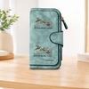 1pc Bird Pattern Long Zipper Wallet, Large Capacity Card Holder, Unisex Clutch Bag, Fashionable Zipper Coin Purse, Suitable for Daily Use, A Great