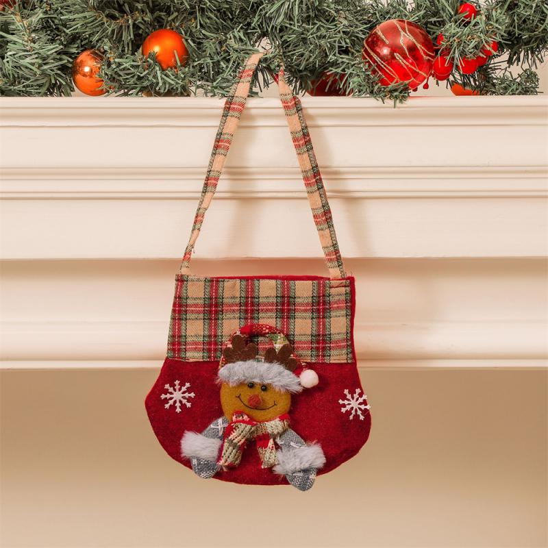 1/2PCS Candy Bag The Perfect Holiday Gift Christmas Christmas Decoration Supplies Trend Santa Claus Themed Bag Gift Bag