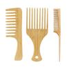 Natural Bamboo Wooden Hair Combs Anti-Static Hairdressing Comb Wide Tooth Combs Rat Tail Hair Brush Women Barber Styling Tools