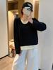 2025 Korean Style Plus Size Knit Sweater: Belly Concealing Autumn Winter Top for Women
